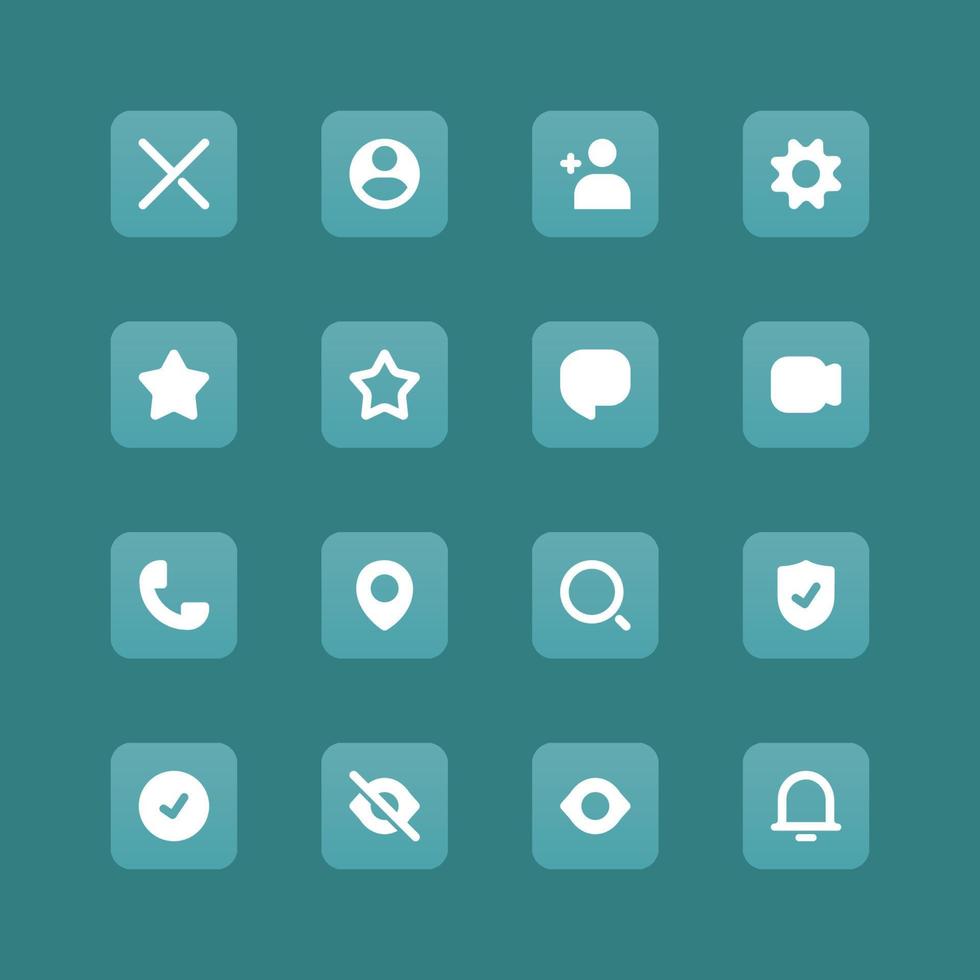 Miscellaneous UI Icon Set vector