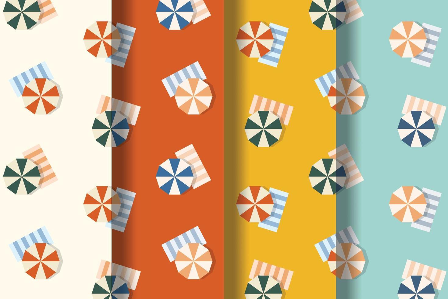 Flat Summer Pattern vector