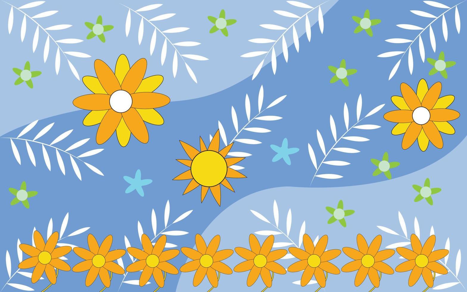 vector design for fashion, fabric, wallpaper and all prints on green mint background color. Cute pattern in small flower. Small colorful flowers.