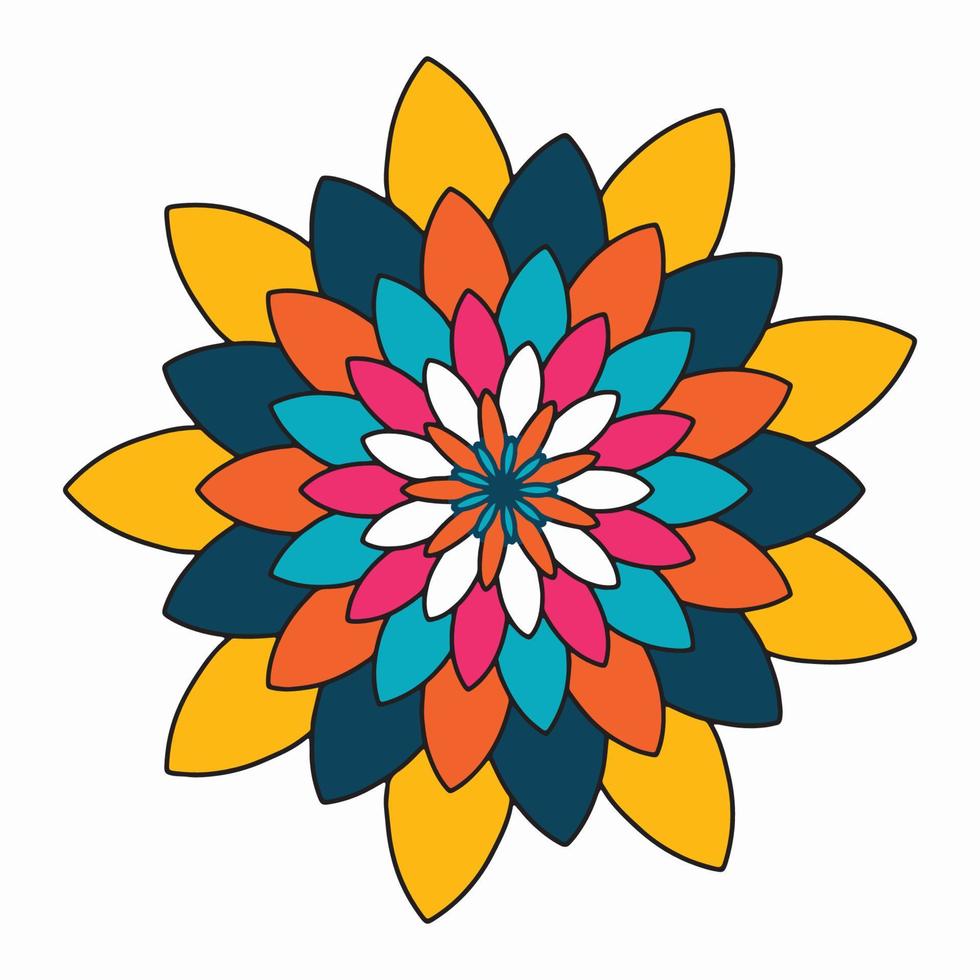 fondo de diseño de mandala ornamental de lujo, adorno de mandala o diseño de fondo de flores. vector