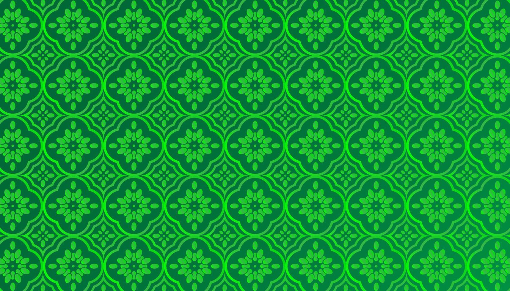 ornamento de la flor verde del azulejo del vector