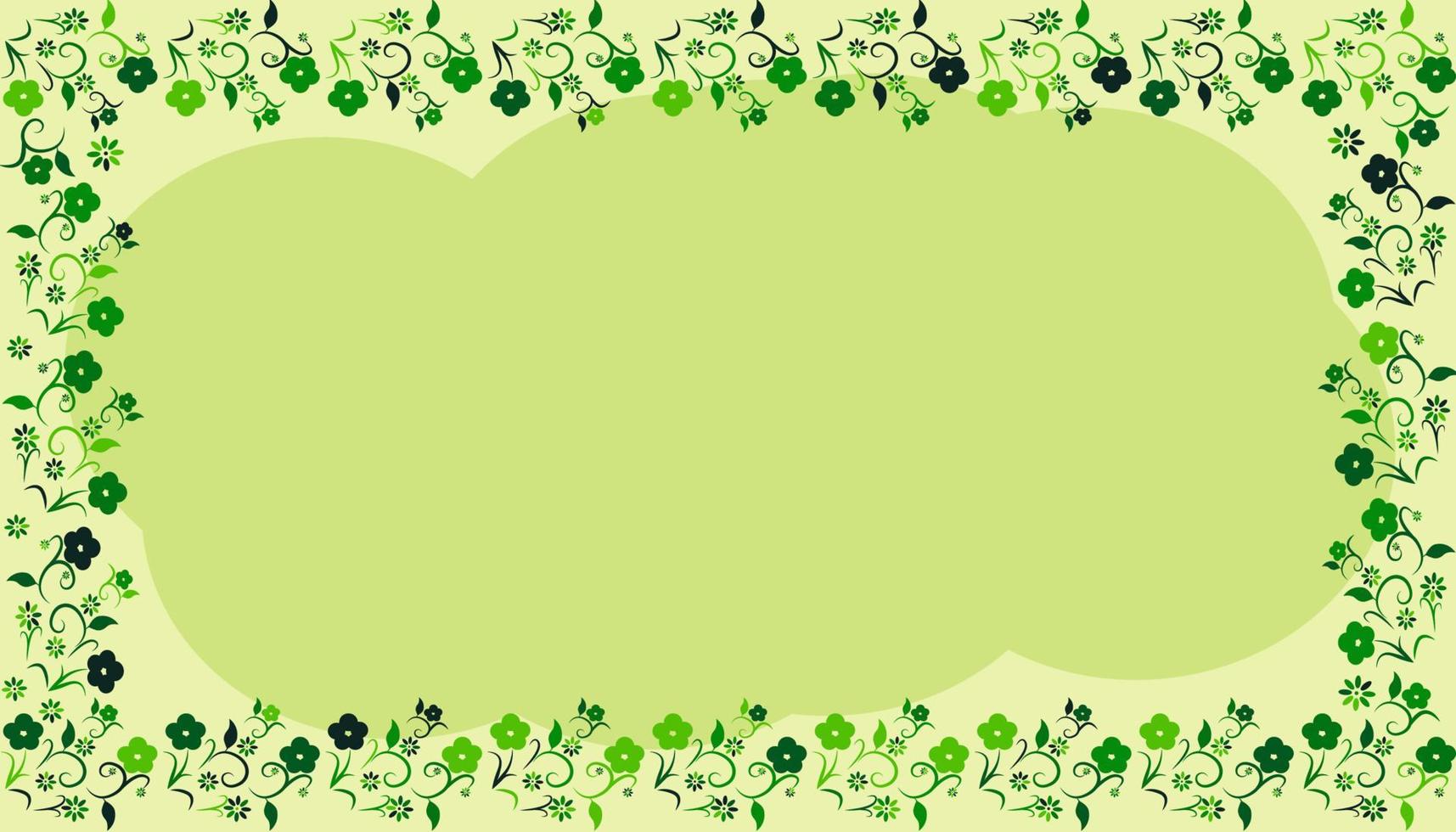 Vector background abstract border flower design