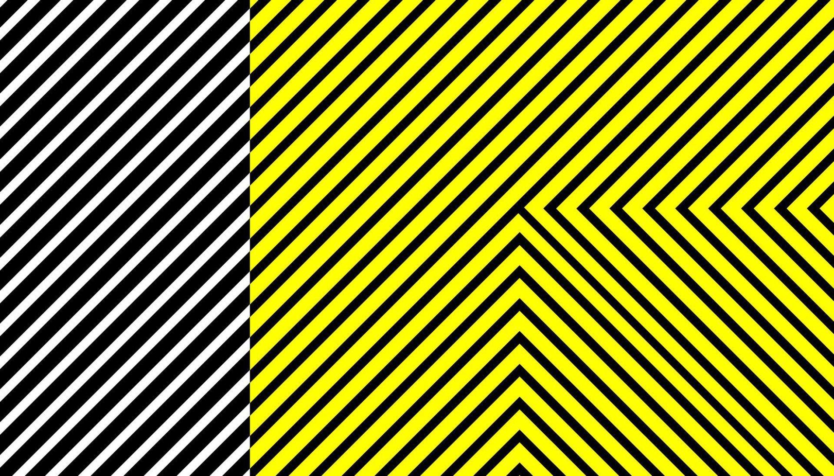 Vector background abstract pattern line geometric repetition yellow black