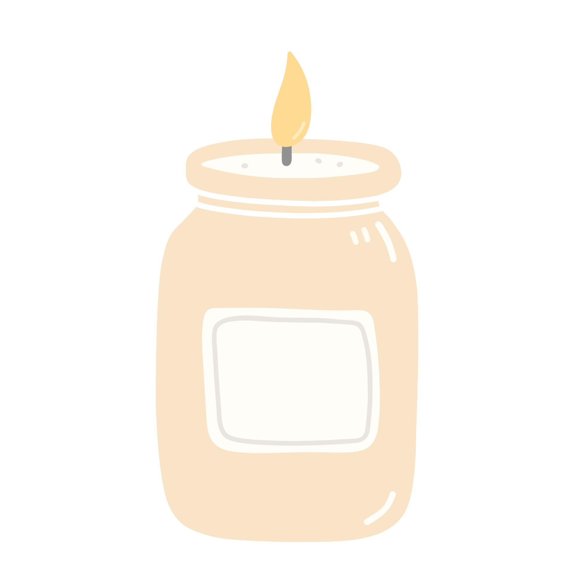 Premium AI Image  Aromatic candle burning in a jar filled with glitter and  confetti