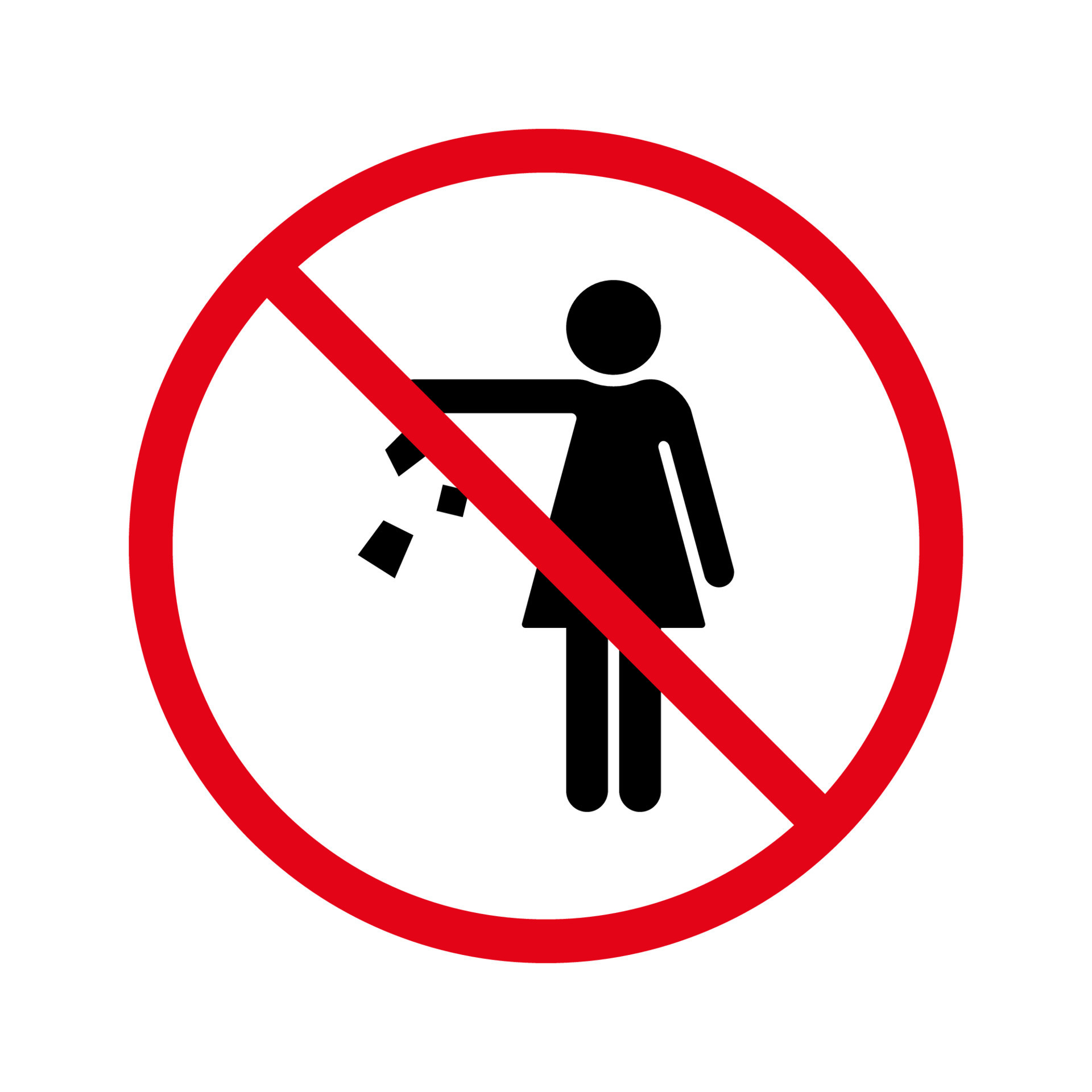 Do Not Throw Trash Glyph Pictogram. Forbidden Drop Rubbish Silhouette Icon.  Caution Please Keep Clean, Not Waste. Warning Please Drop Litter in Bin  Sticker. Isolated Vector Illustration. 7642226 Vector Art at Vecteezy