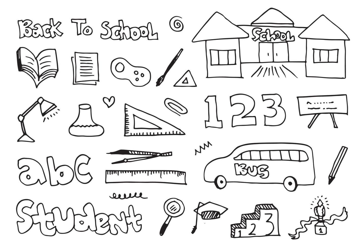 Vector illustration of back to school. Good for wrapping paper and website wallpapers.