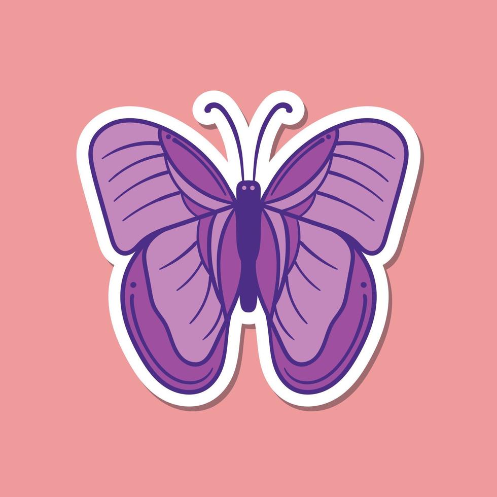 hand drawn butterfly vintage doodle illustration for tattoo stickers poster etc vector