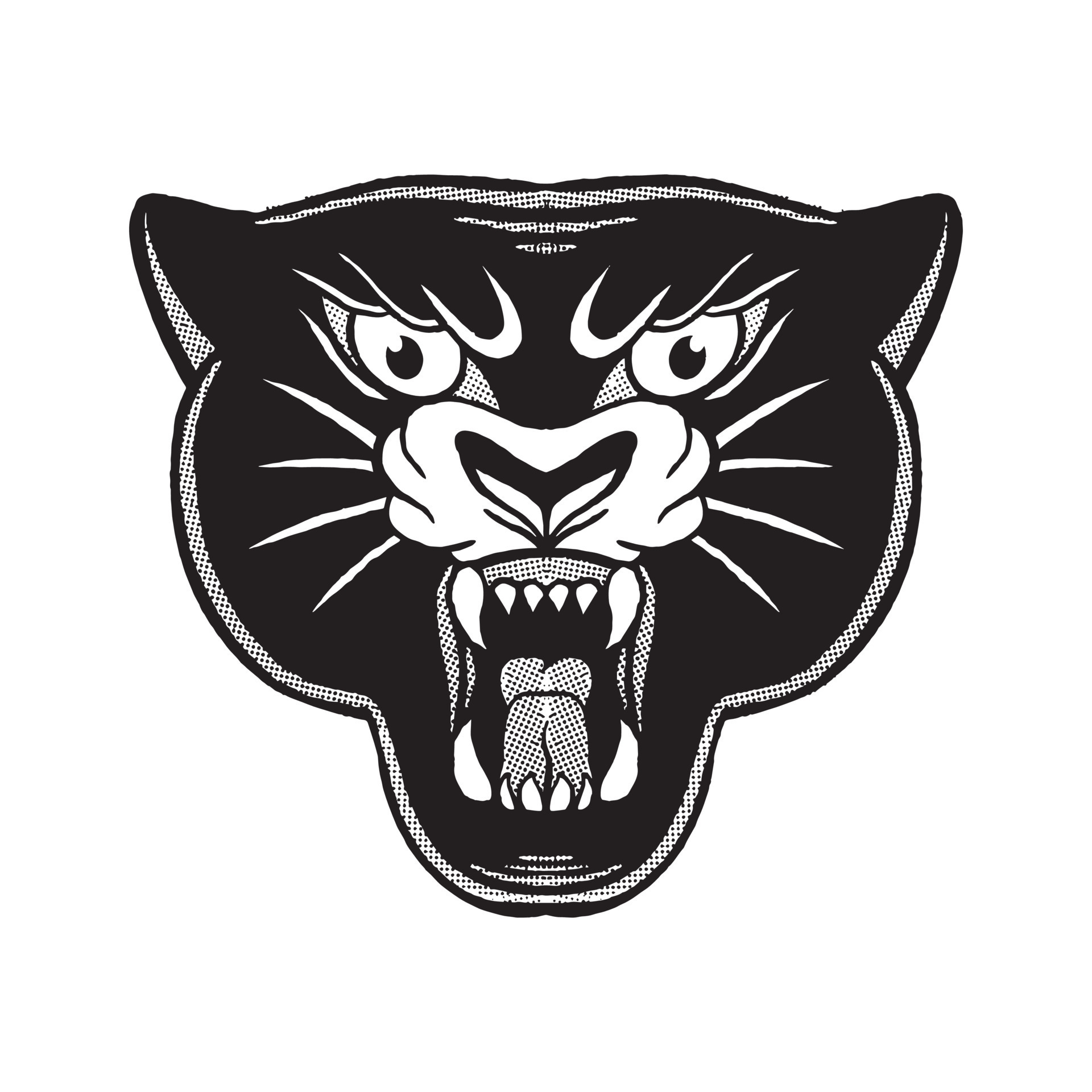 hand drawn black panther doodle illustration for tattoo stickers poster
