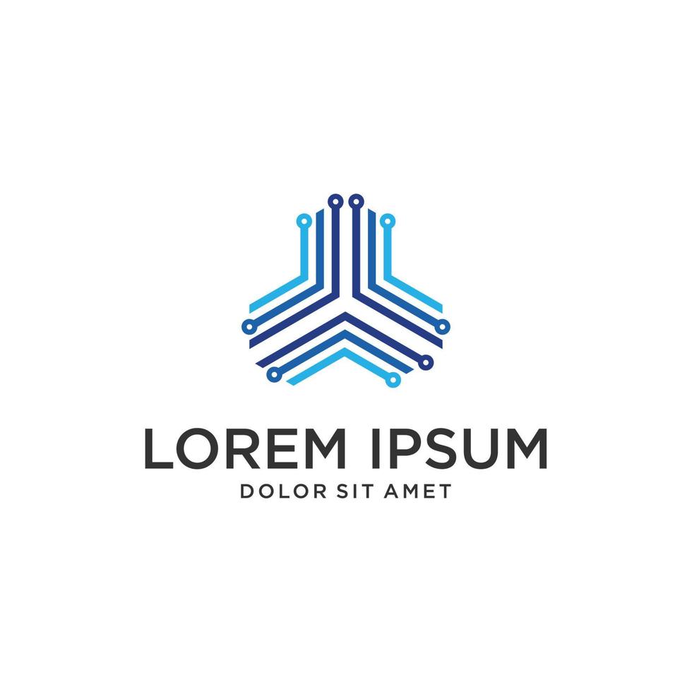 Vector logo design template for business. Innovation sign.