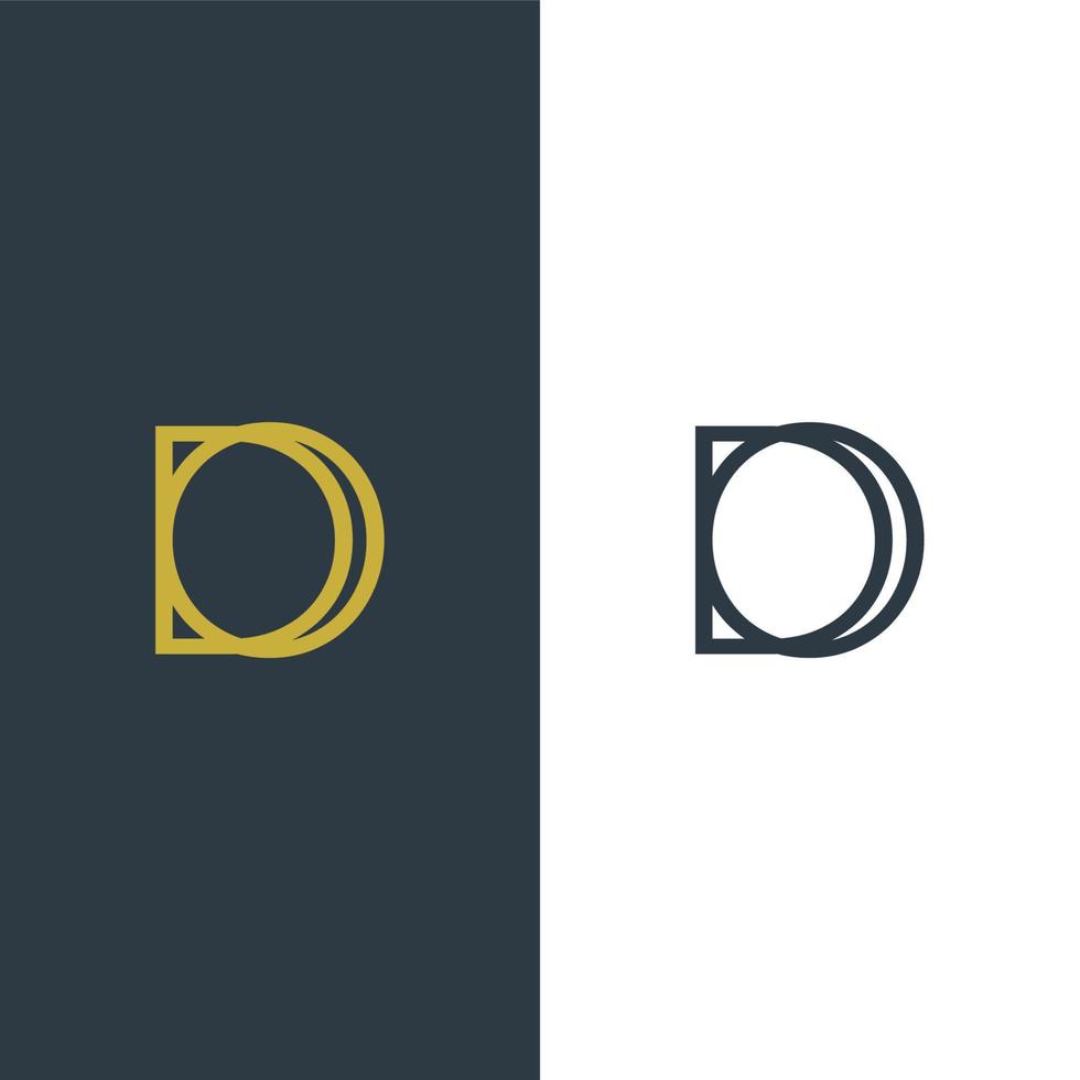Abstract Letter Initial Vector Logo Design Template