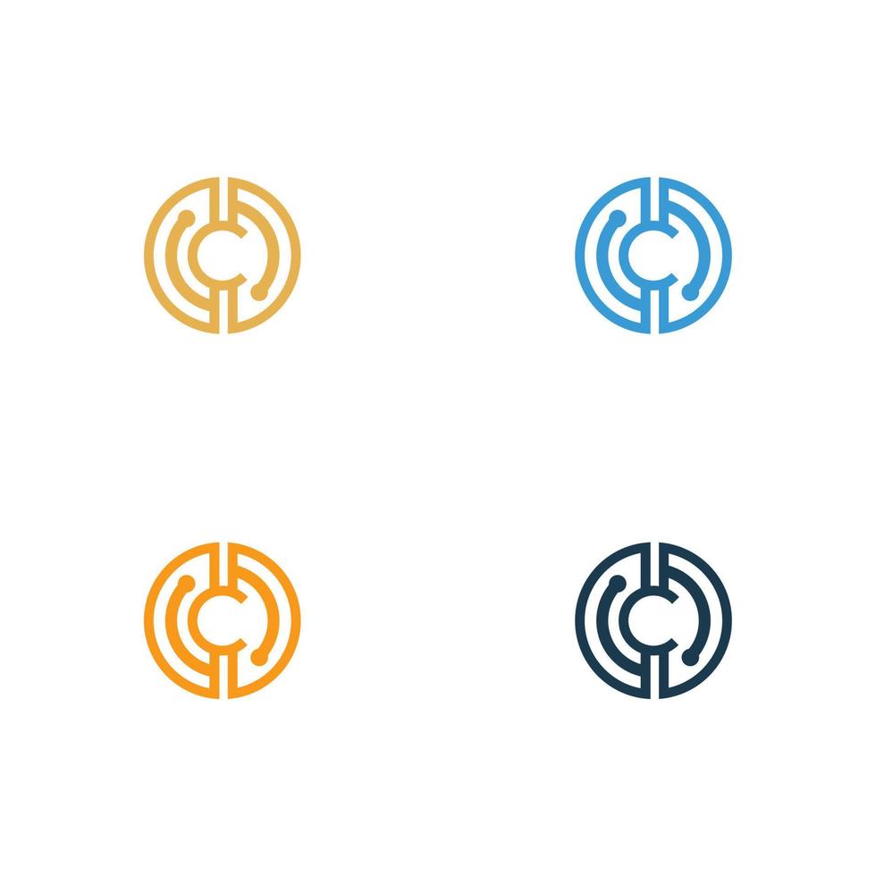 Crypto coin logo template. Vector Digital Money icon, Block chain, financial symbol.