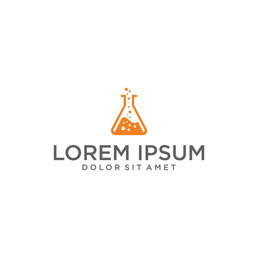 Medical laboratory Logo . Science Labs Logo Design . Bio organic lab logo . Lab Logo vector