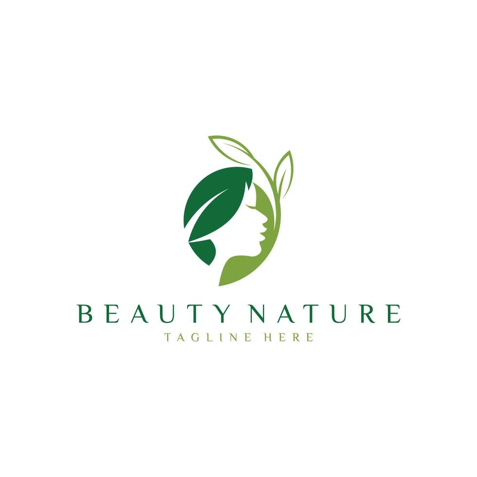 logotipo de mujer de belleza. spa, moda, maquillaje, peluquería chica logotipo concepto icono estilo lineal vector