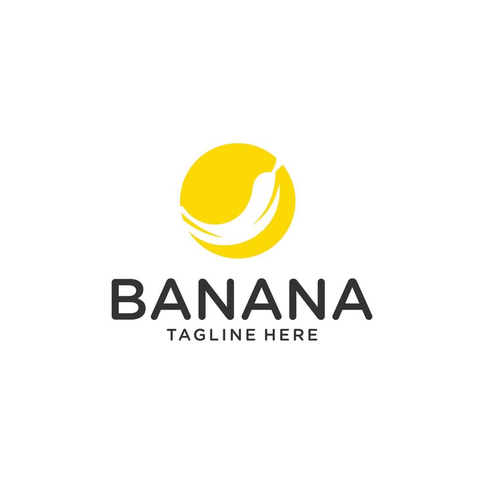 Banana modern logo. Original and Stylish illustartion. Stock vector illustration