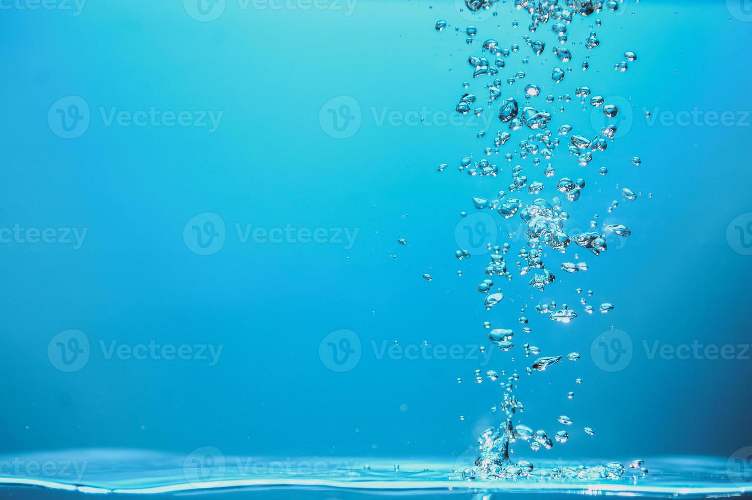 Abstract background image of bubbles in water. Clean water with water