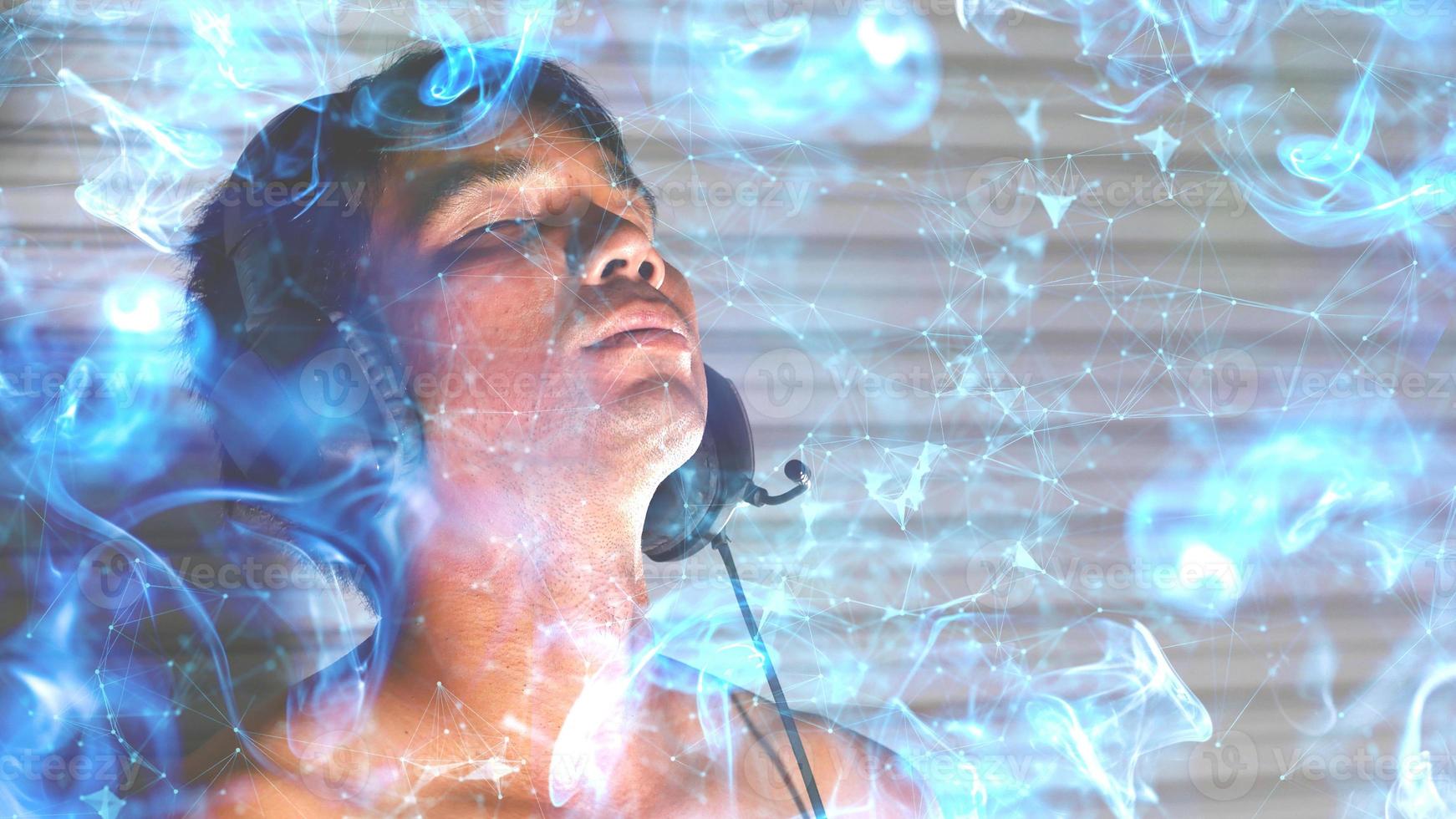 sound therapy Sounds for meditation and sound concepts for nirvana. photo