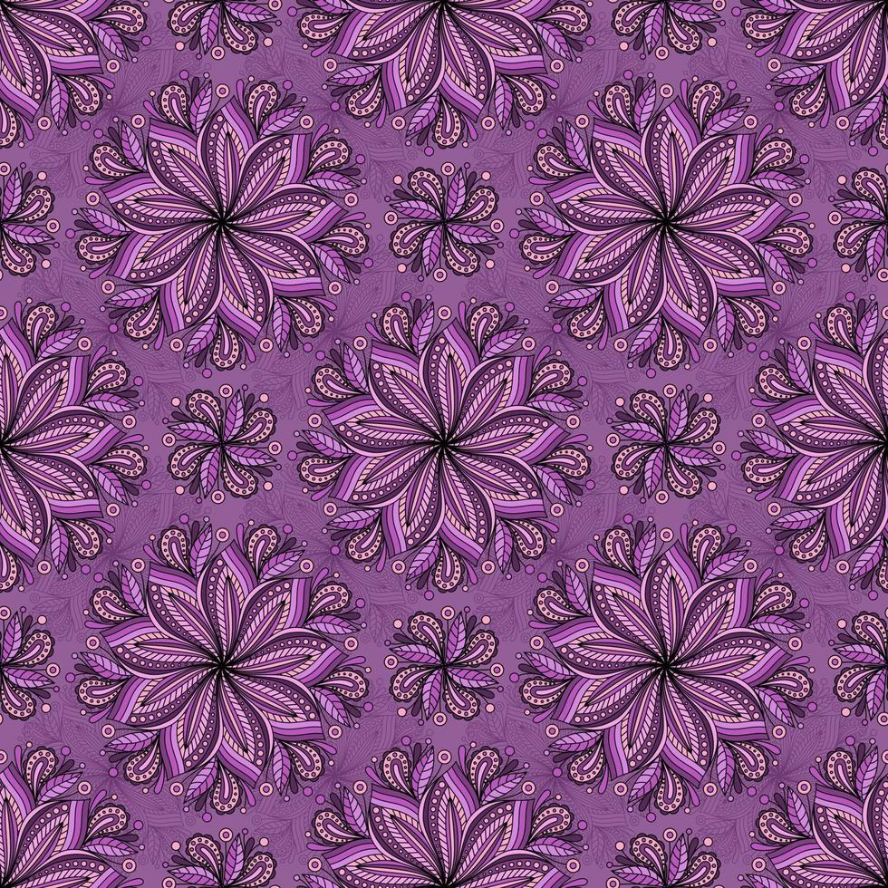 PINK SEAMLESS VECTOR BACKGROUND WITH PAISLEY PATTERN