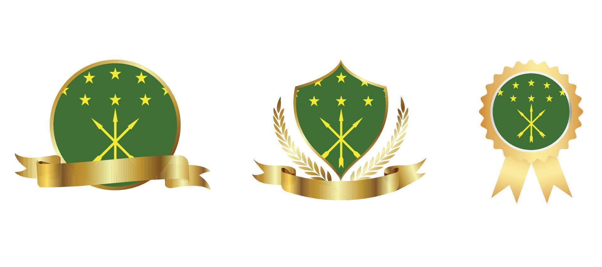 Adygea flag icon . web icon set . icons collection flat. Simple vector illustration.