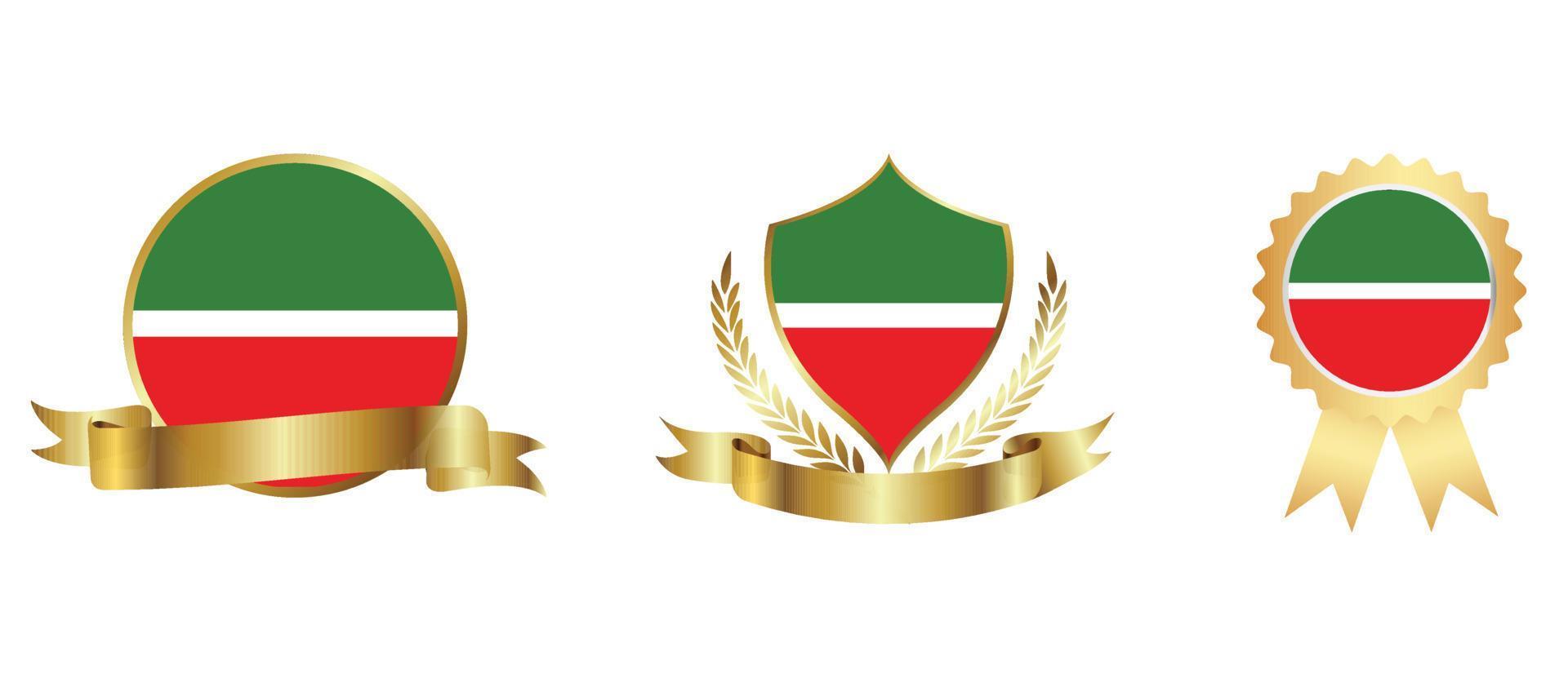 icono de la bandera de tatarstán. conjunto de iconos web. colección de iconos plana. ilustración vectorial sencilla. vector