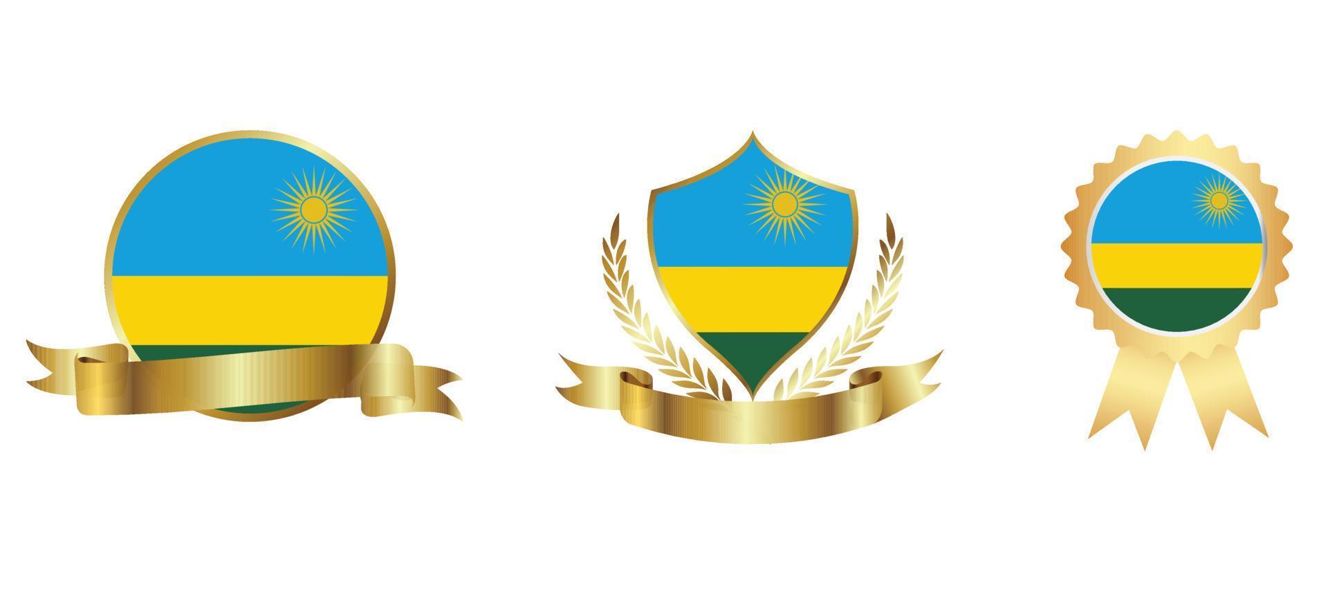 Rwanda flag icon . web icon set . icons collection flat. Simple vector illustration.