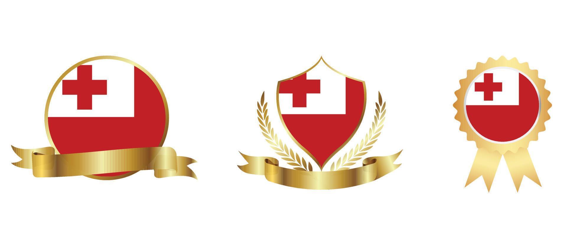 Tonga flag icon . web icon set . icons collection flat. Simple vector illustration.