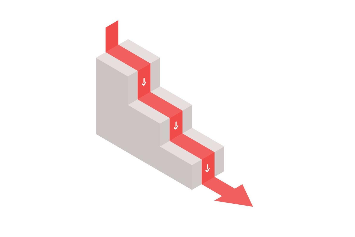 informe de pérdidas y ganancias. ilustración de negocios infográficos, gráficos y planificación de diagramas vector