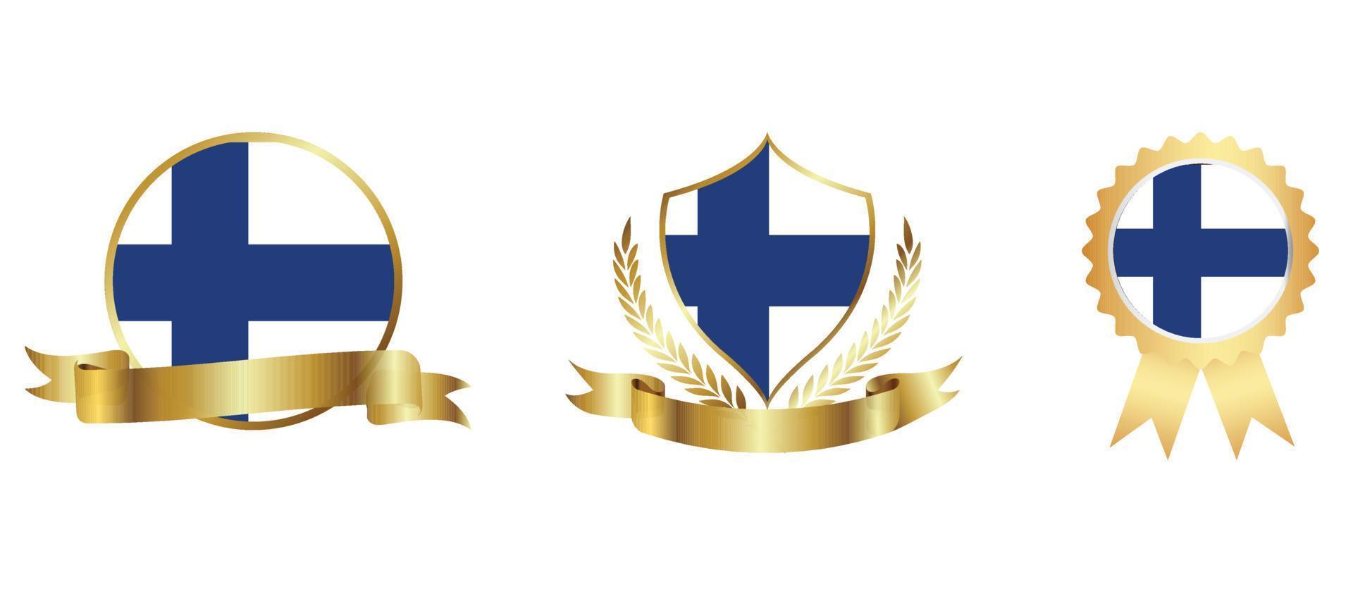 Finland flag icon . web icon set . icons collection flat. Simple vector illustration.