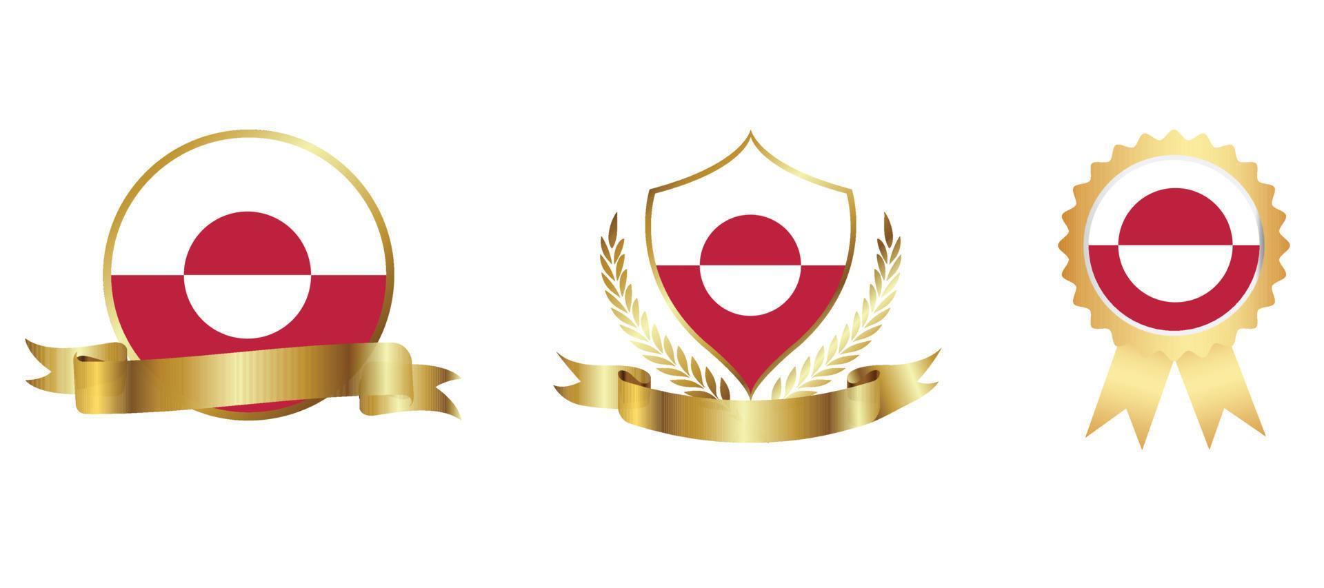 Greenland flag icon . web icon set . icons collection flat. Simple vector illustration.