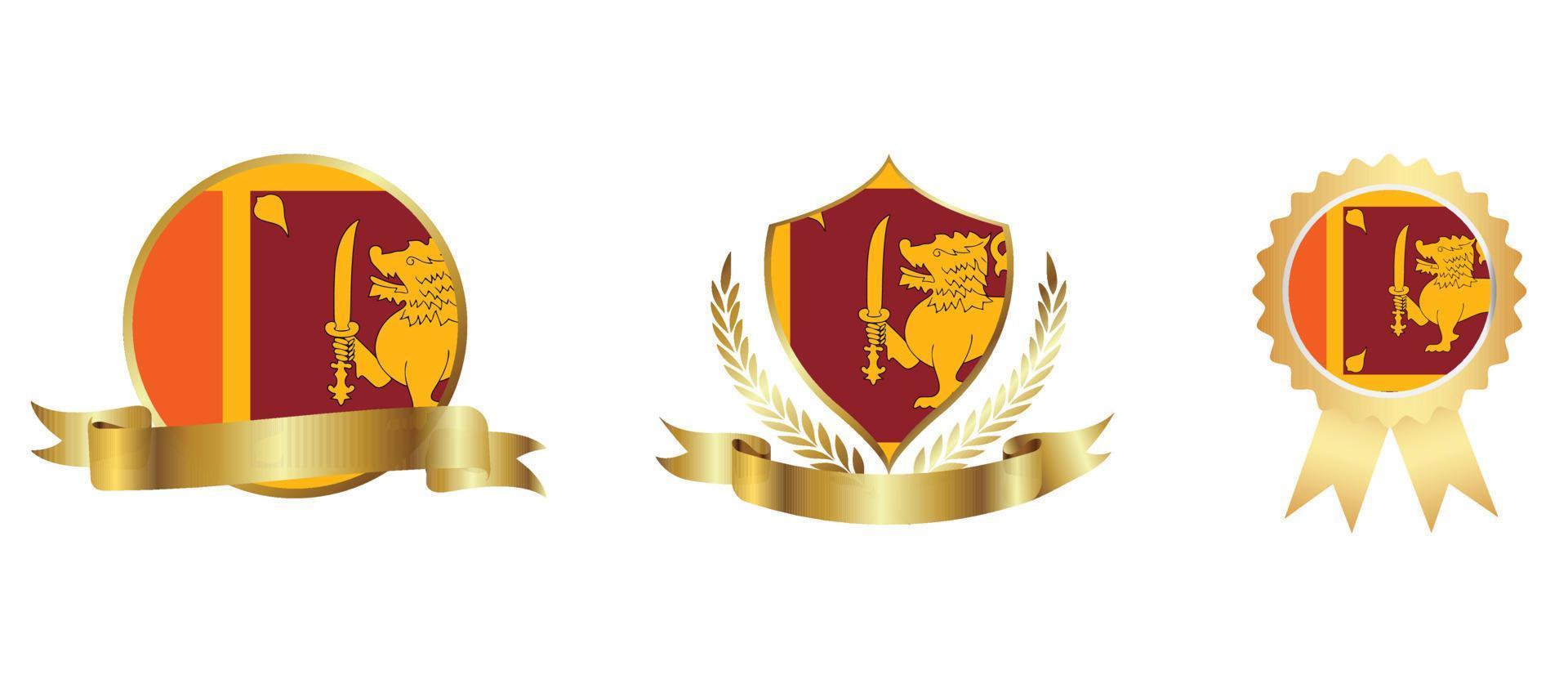 Sri Lanka flag icon . web icon set . icons collection flat. Simple vector illustration.