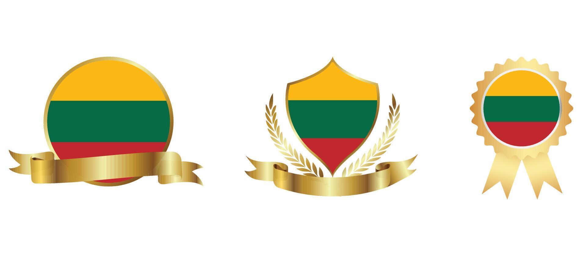 Lithuania flag icon . web icon set . icons collection flat. Simple vector illustration.