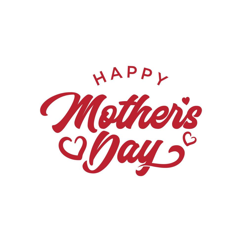 Happy Mother's Day Calligraphy Background vector