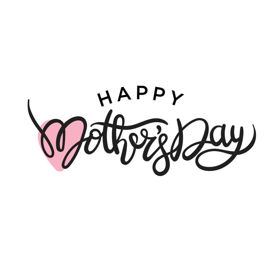 Happy Mother's Day Calligraphy Background vector