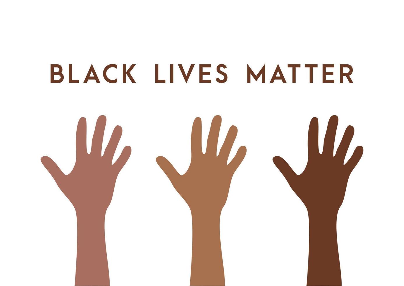 black lives matter vector illustration