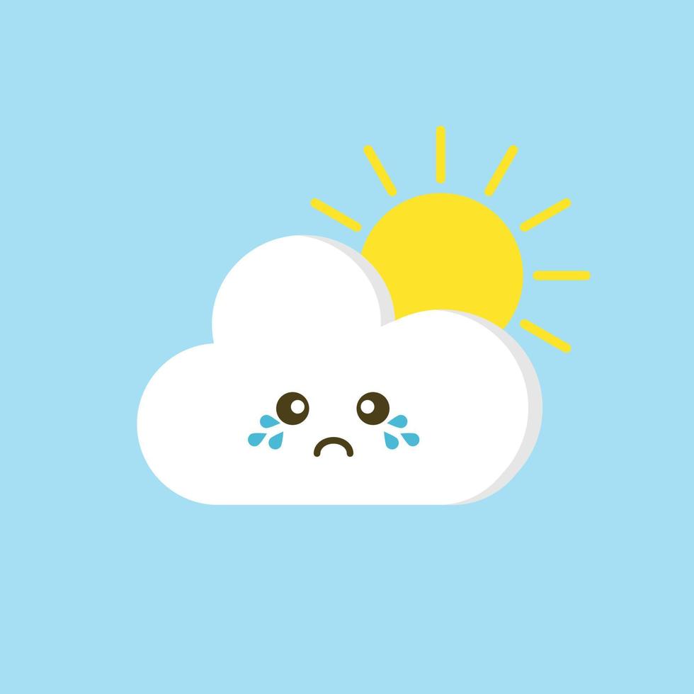 cloud flat design vector illustration
