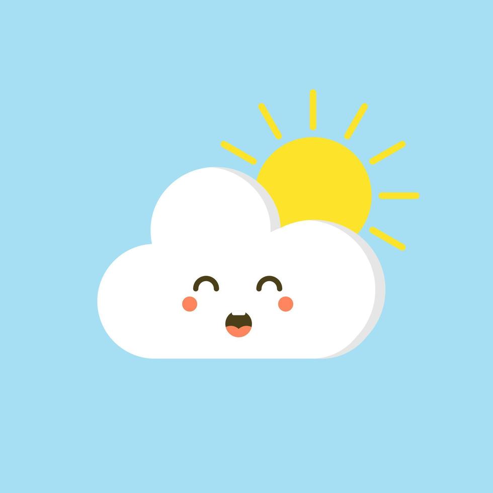 cloud flat design vector illustration