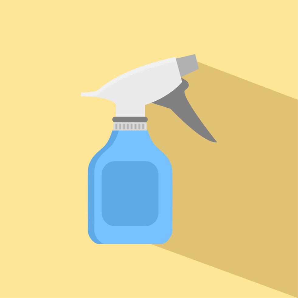 Disinfectant sprayer bottle flat design concept. Vector flat design. Hygiene home and personal hygiene. Clean spray bottle icon. Flat illustration of clean spray bottle vector icon for web design