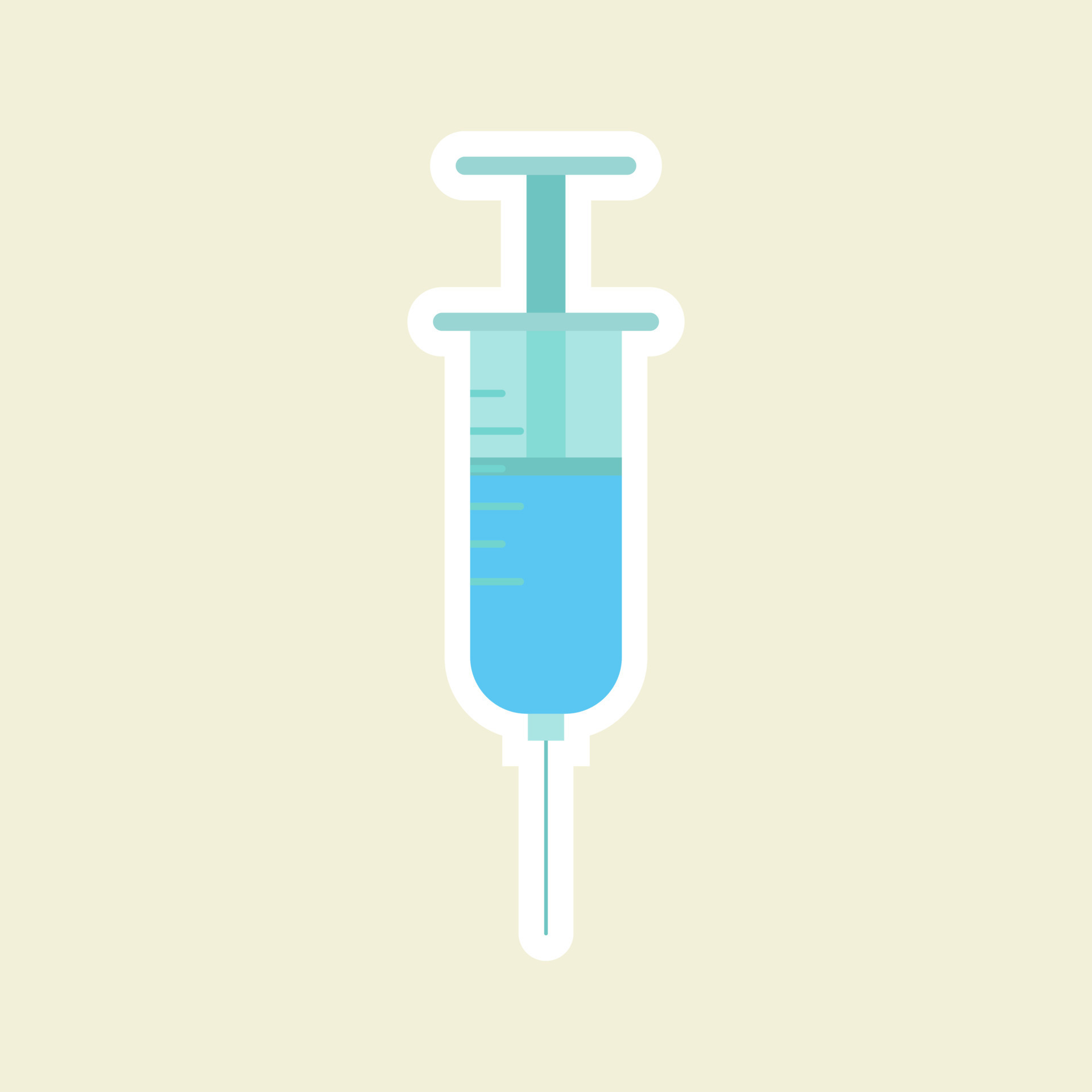 syringe vector flat cartoon illustration icon design. Syringe, medical
