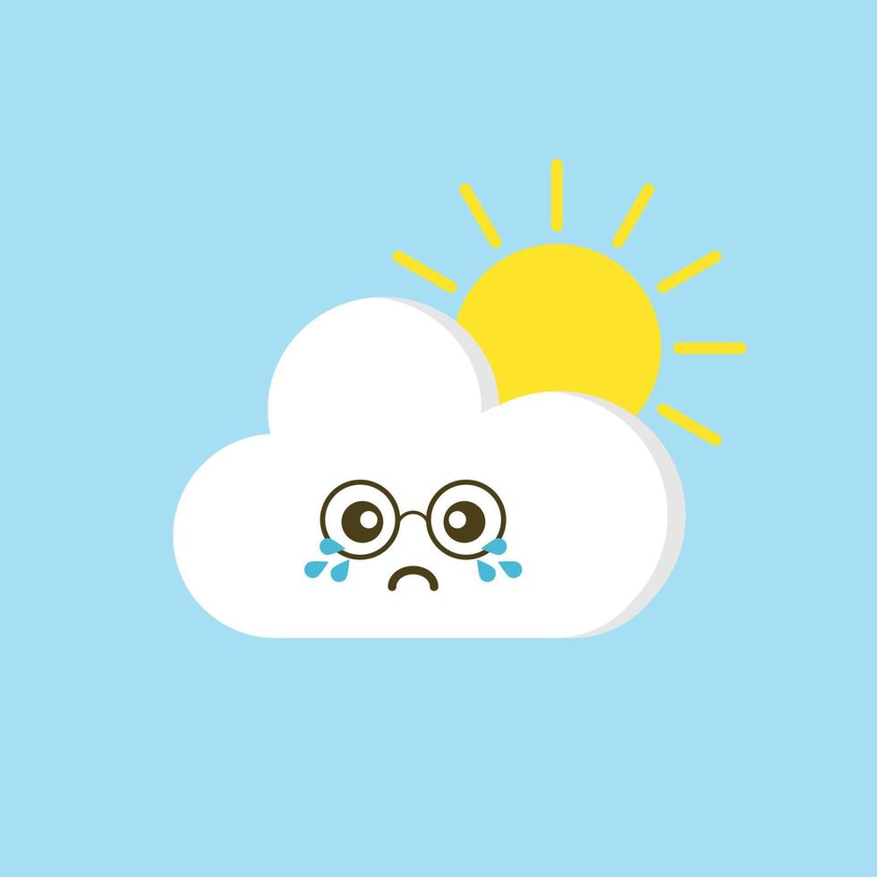 cloud flat design vector illustration