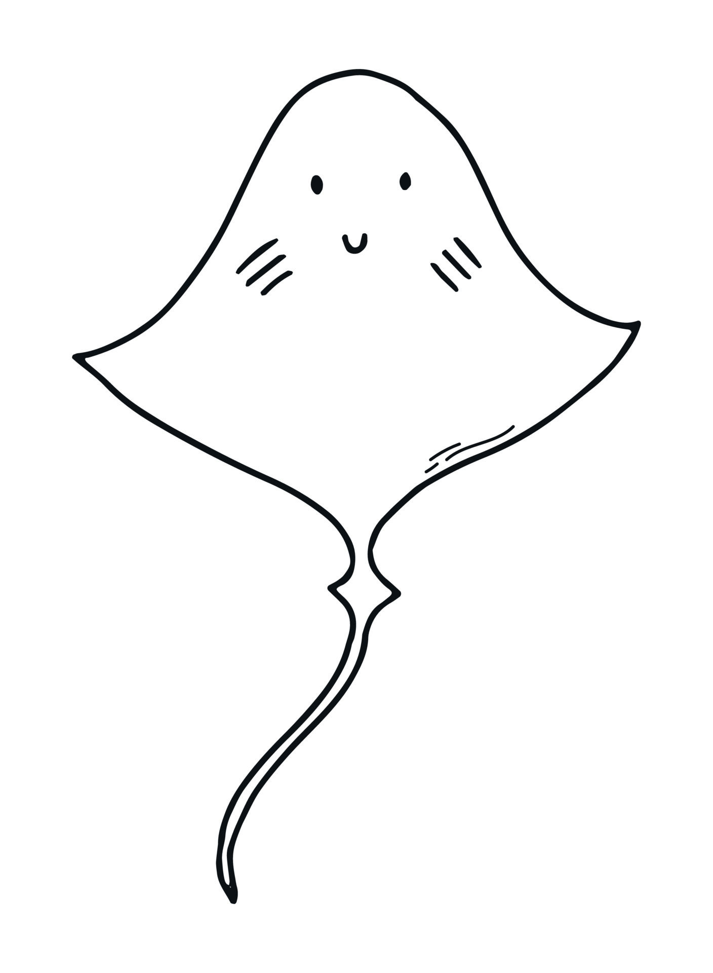 Sting Ray Coloring Pages