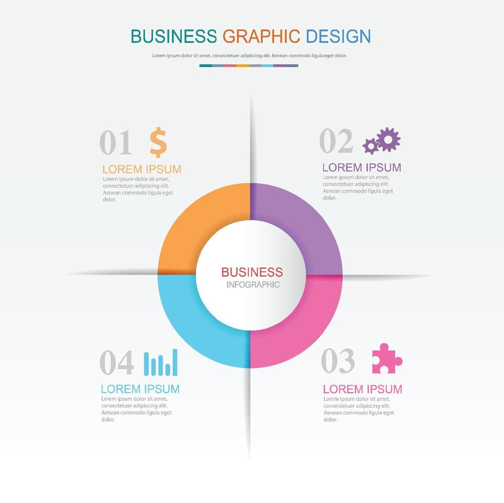 infographic flat vector design element  illustration for web banner or presentation used