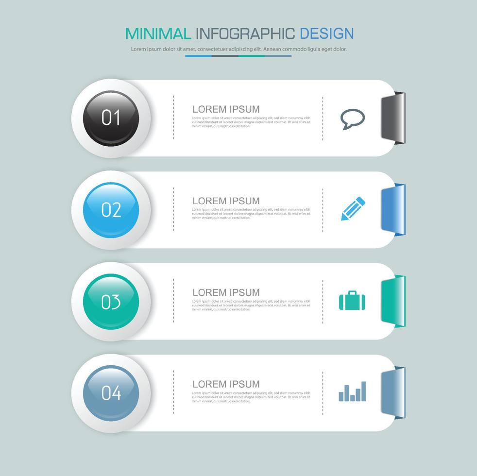 Infographic Elements with business icon on full color background  process or steps and options workflow diagrams,vector design element eps10 illustrationirh vector