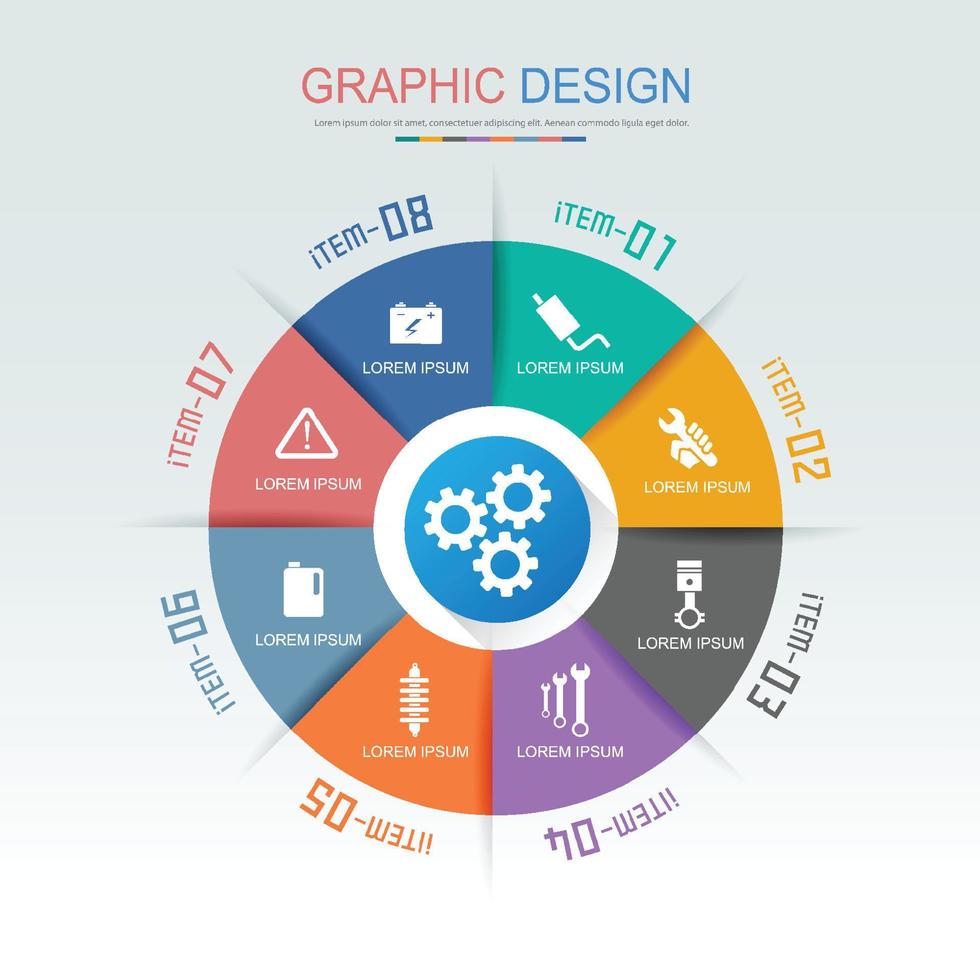 ilustración de elemento de diseño de vector plano infográfico para banner web o presentación utilizada