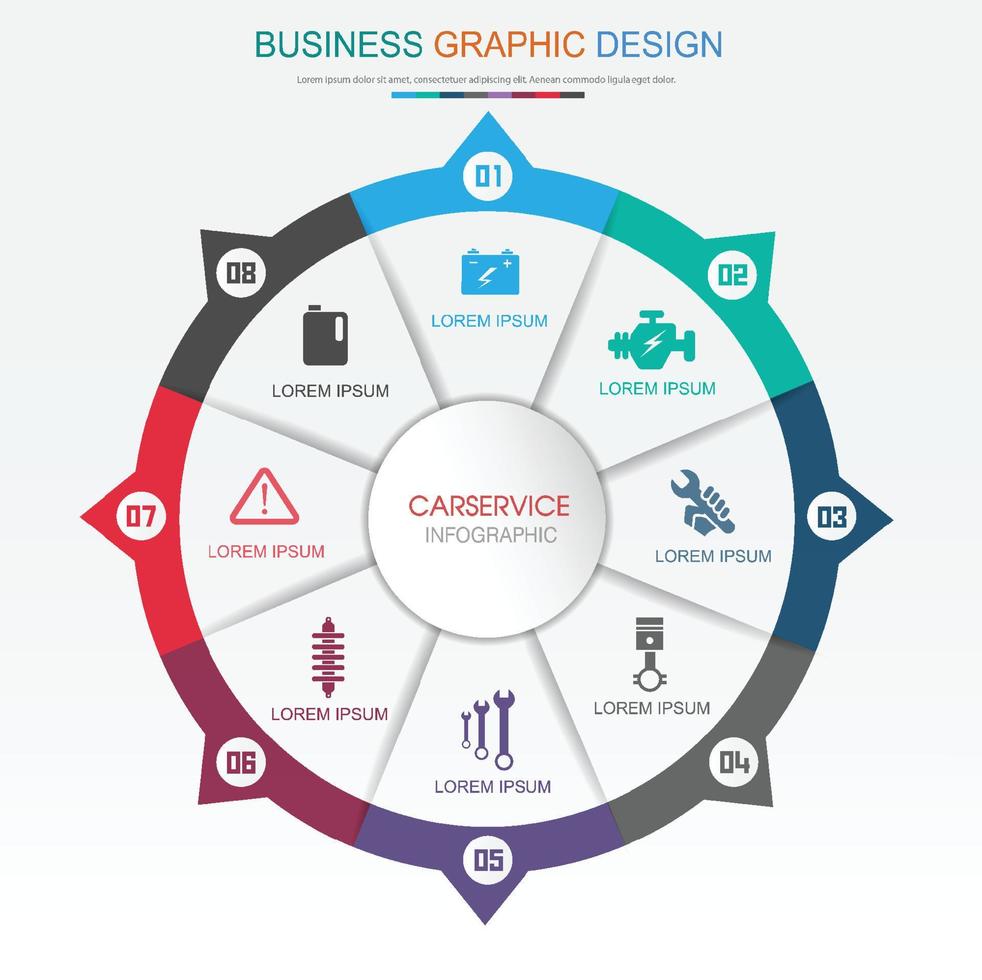 infographic flat vector design element  illustration for web banner or presentation used