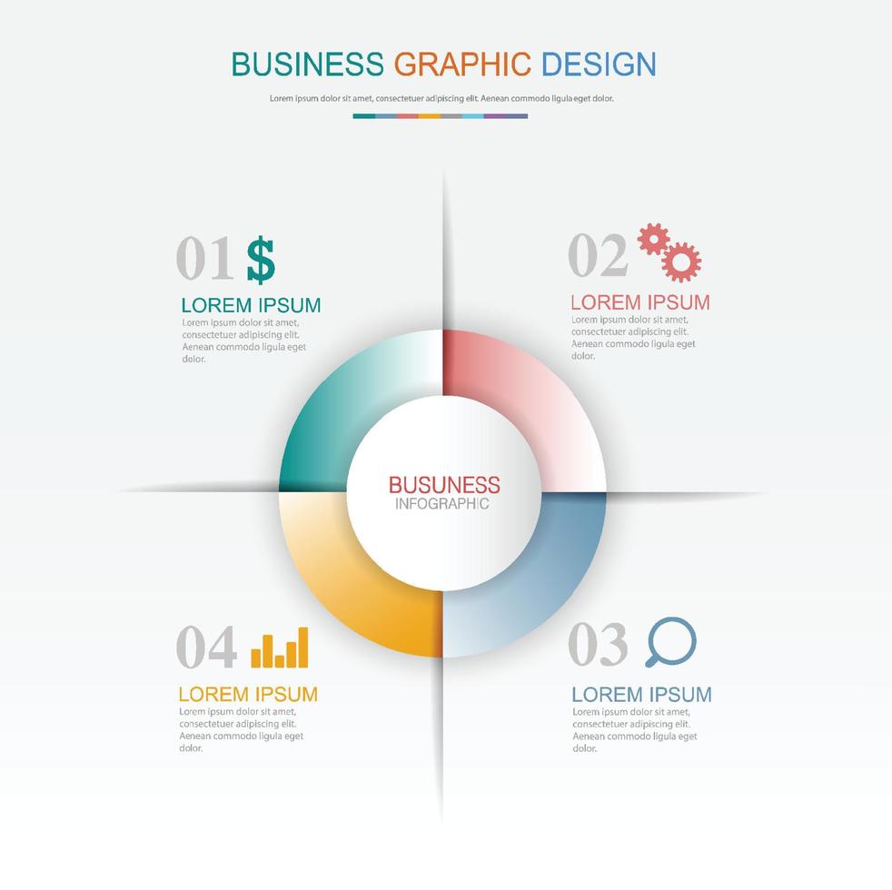 infographic flat vector design element  illustration for web banner or presentation used