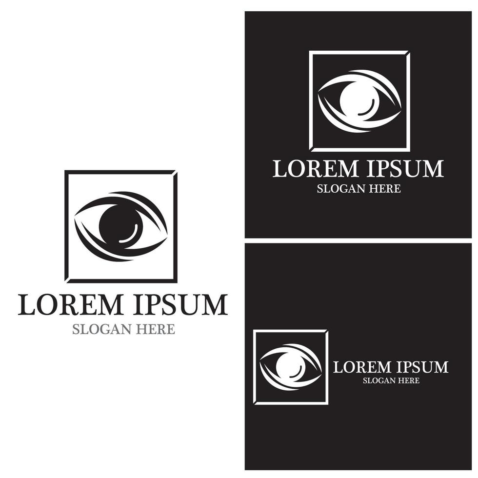 Eye Care vector logo design