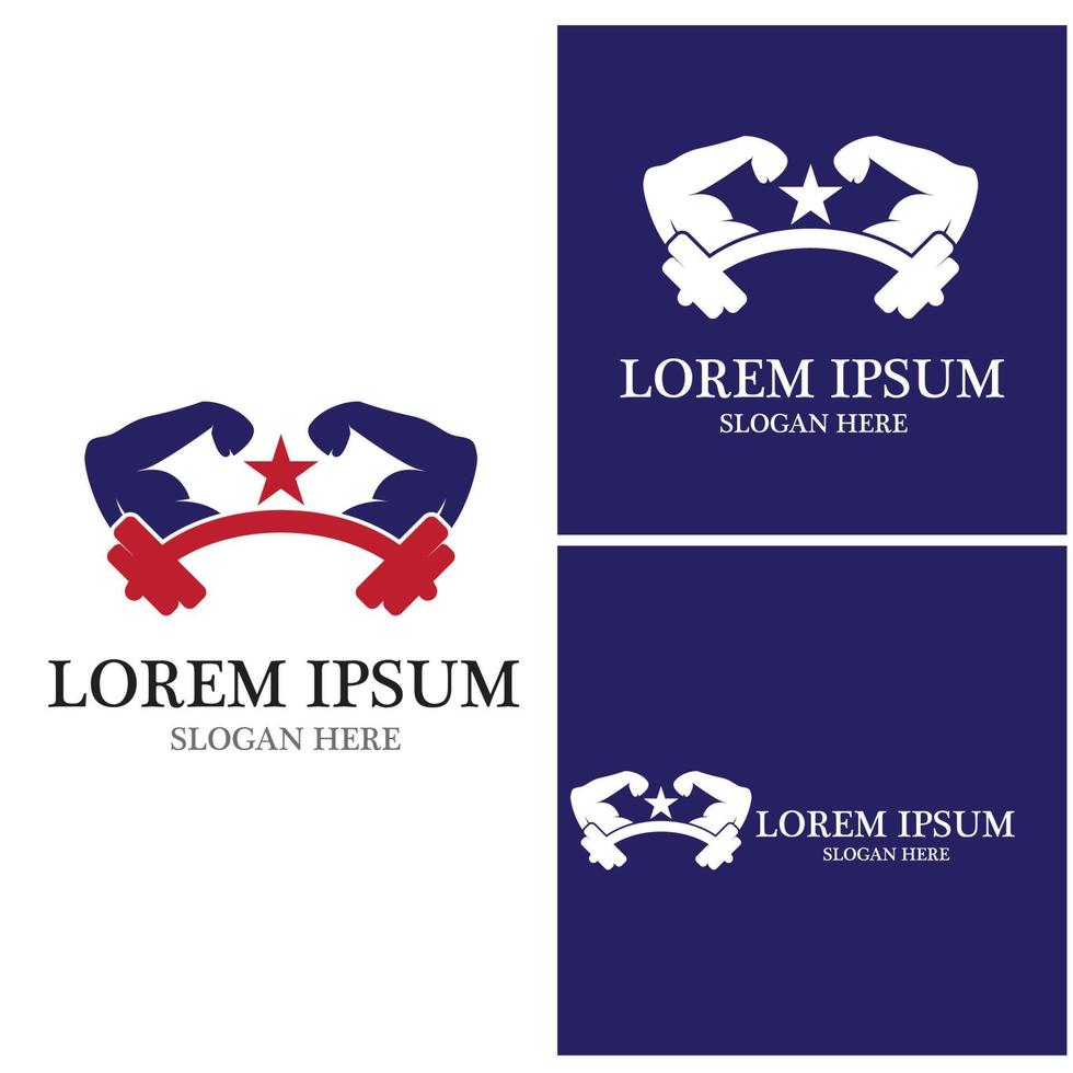 Fitness Logo Design vector illustrationicon