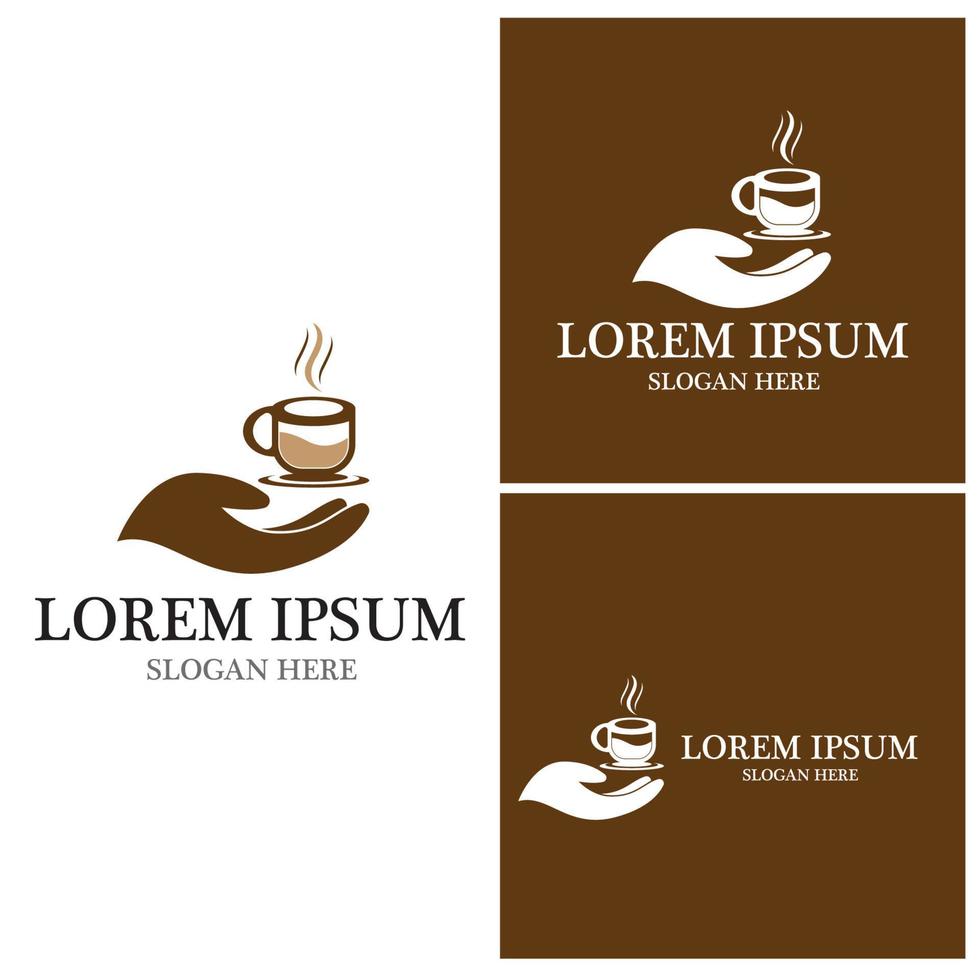 Coffee cup Logo Template vector