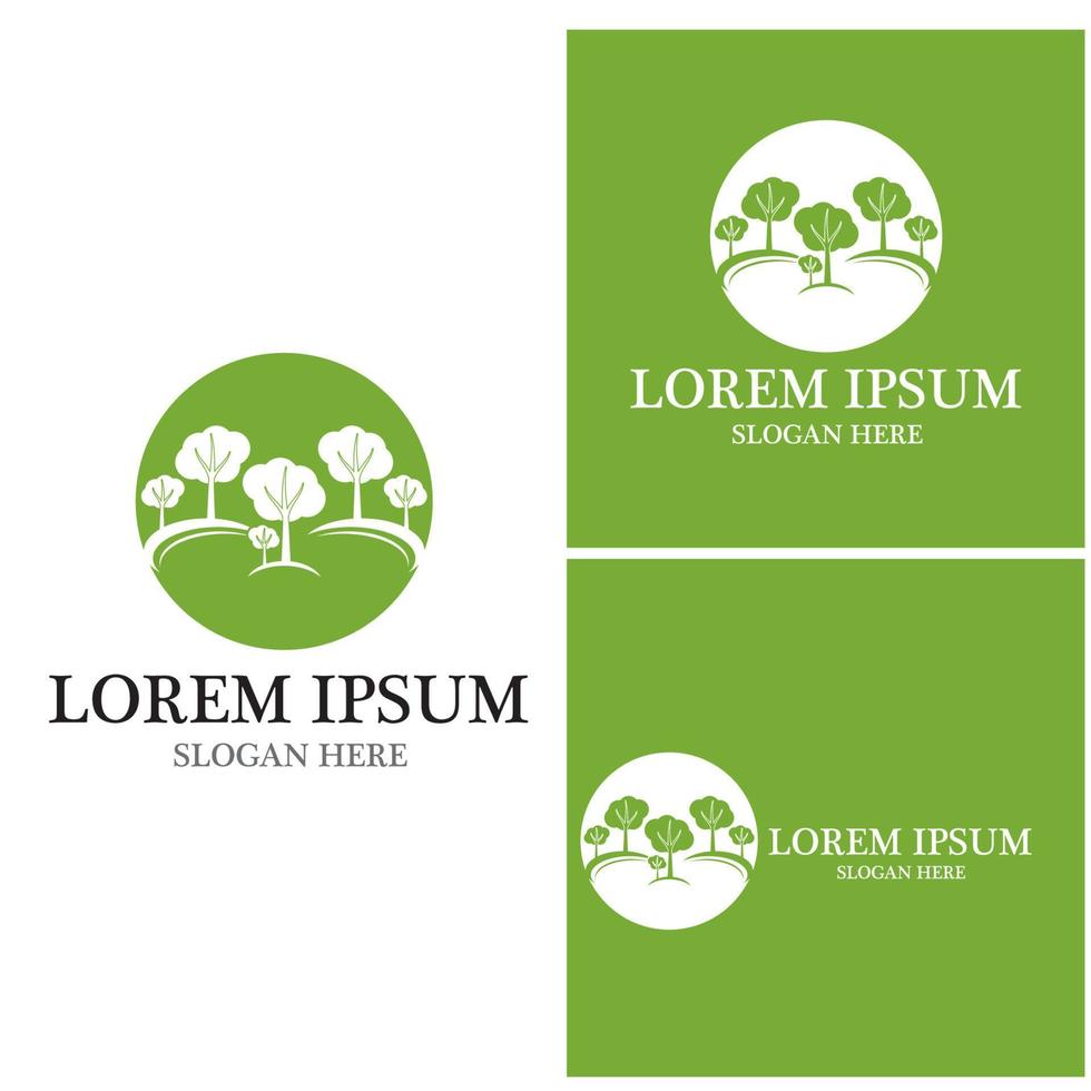 Tree icon and symbol vector template