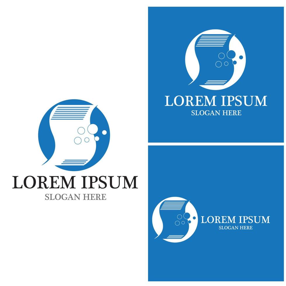 Document logo vector template illustration