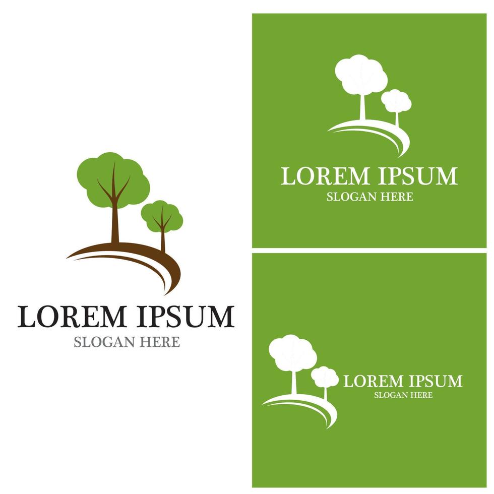 Tree icon and symbol vector template